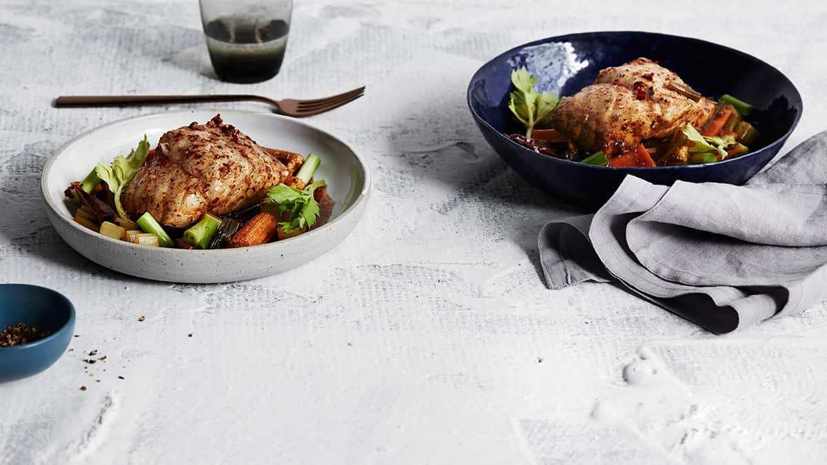 Spicy Sichuan pepper and chilli poached fish 