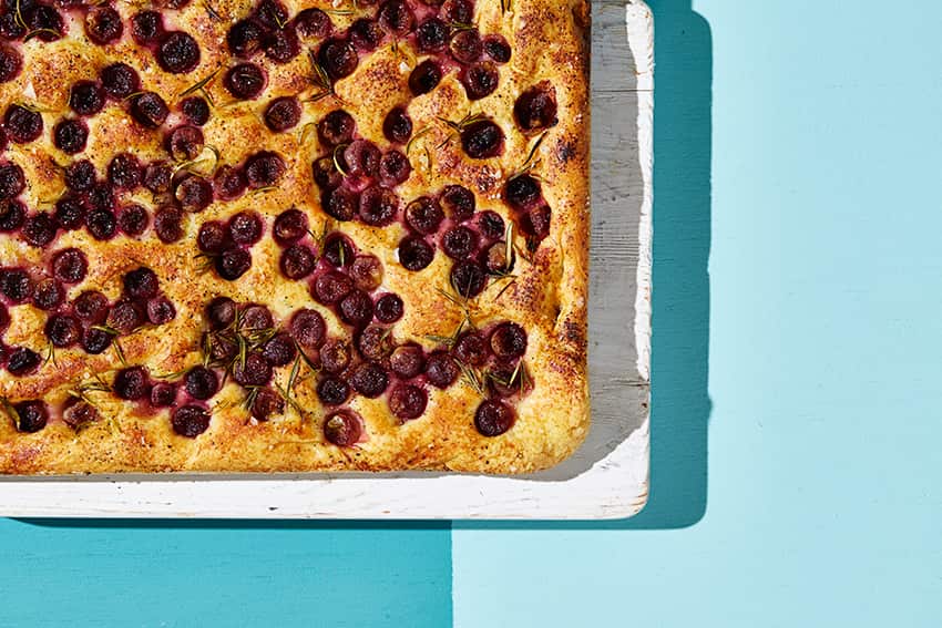 Grape focaccia