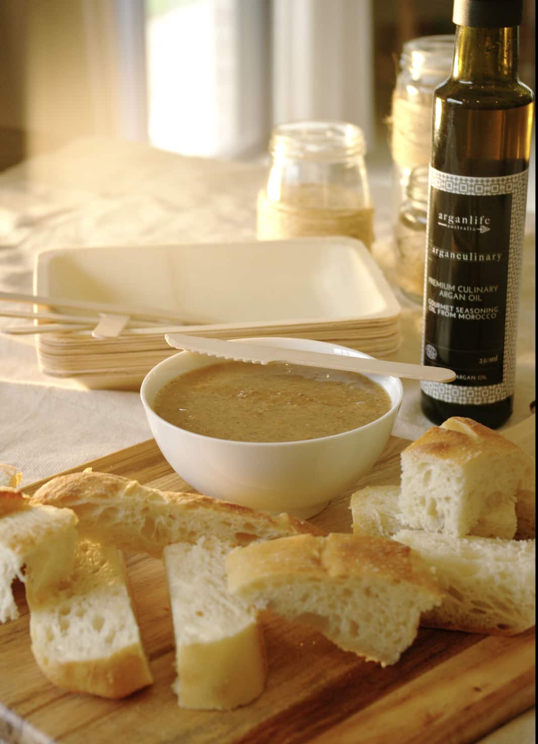 Amlu or amlou is a traditional Moroccan dish made with argan oil.