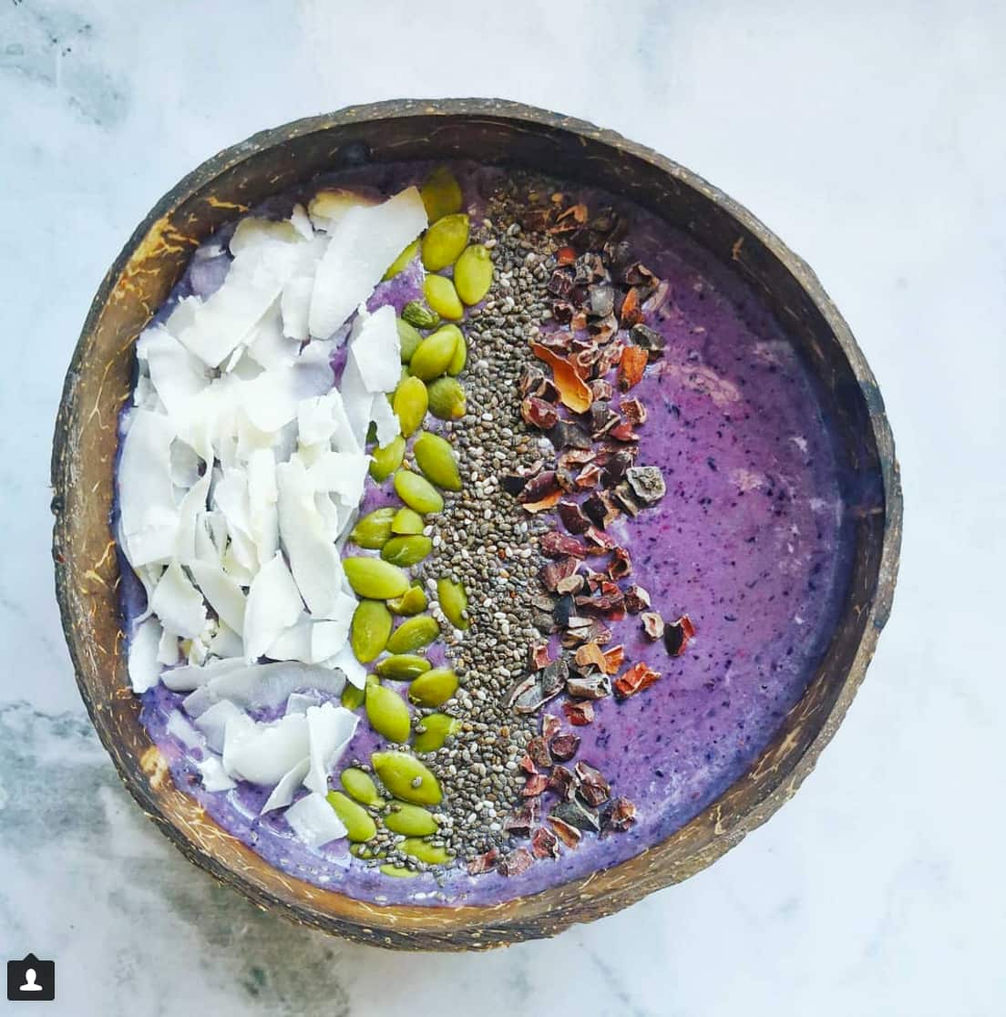Stefanie's purple smoothie bowl.