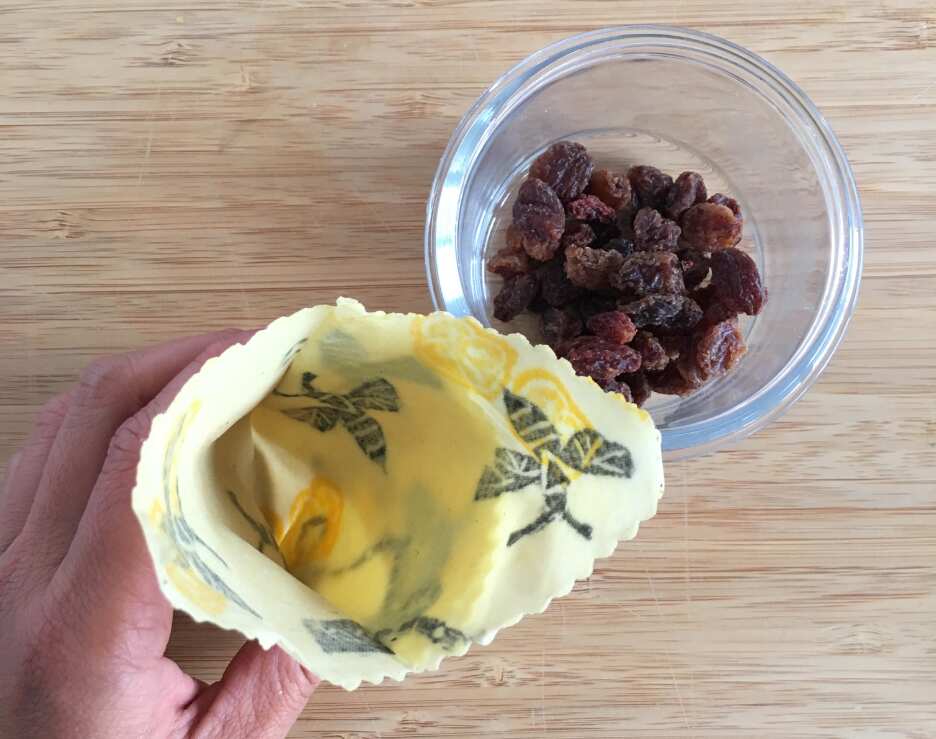 How to fold beeswax paper to make a pouch