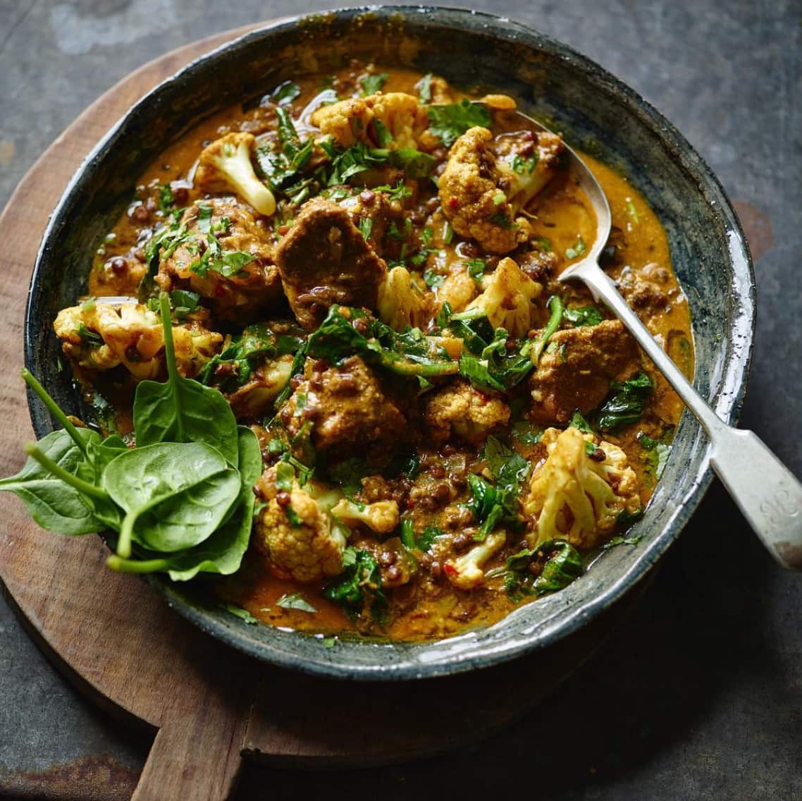 Joe Wick's lamb madras curry. 