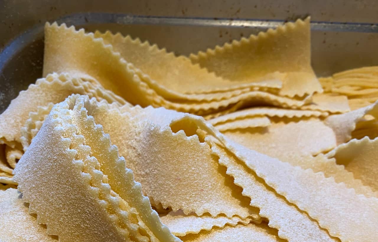 Pasta: Shaping dough from flour, eggs and water reminds Antonio Colonna of his grandmother’s cooking. 