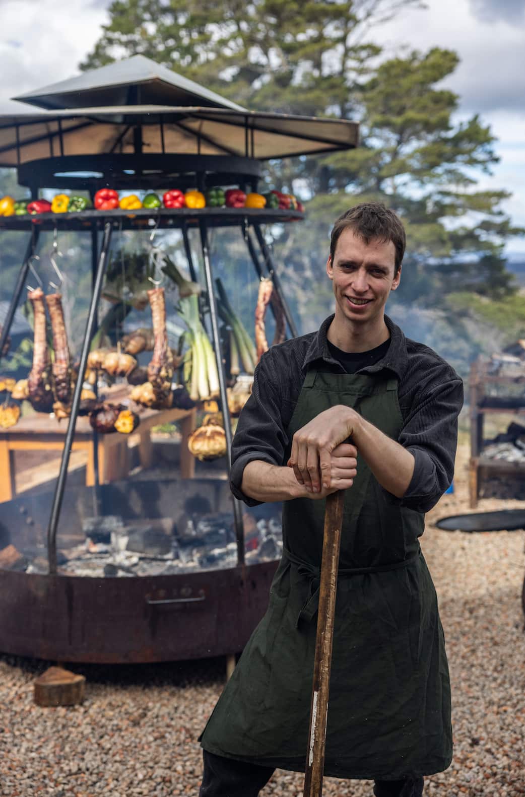 Segundo Farrell: “The asado that we host here every Sunday here reminds me of what we used to do back in Argentina.” 