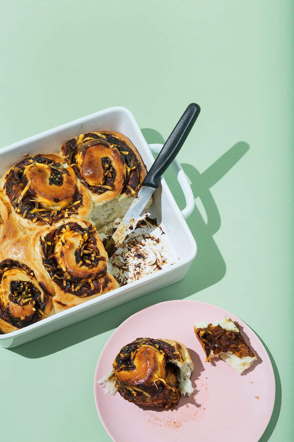 Vegemite cheesy scrolls