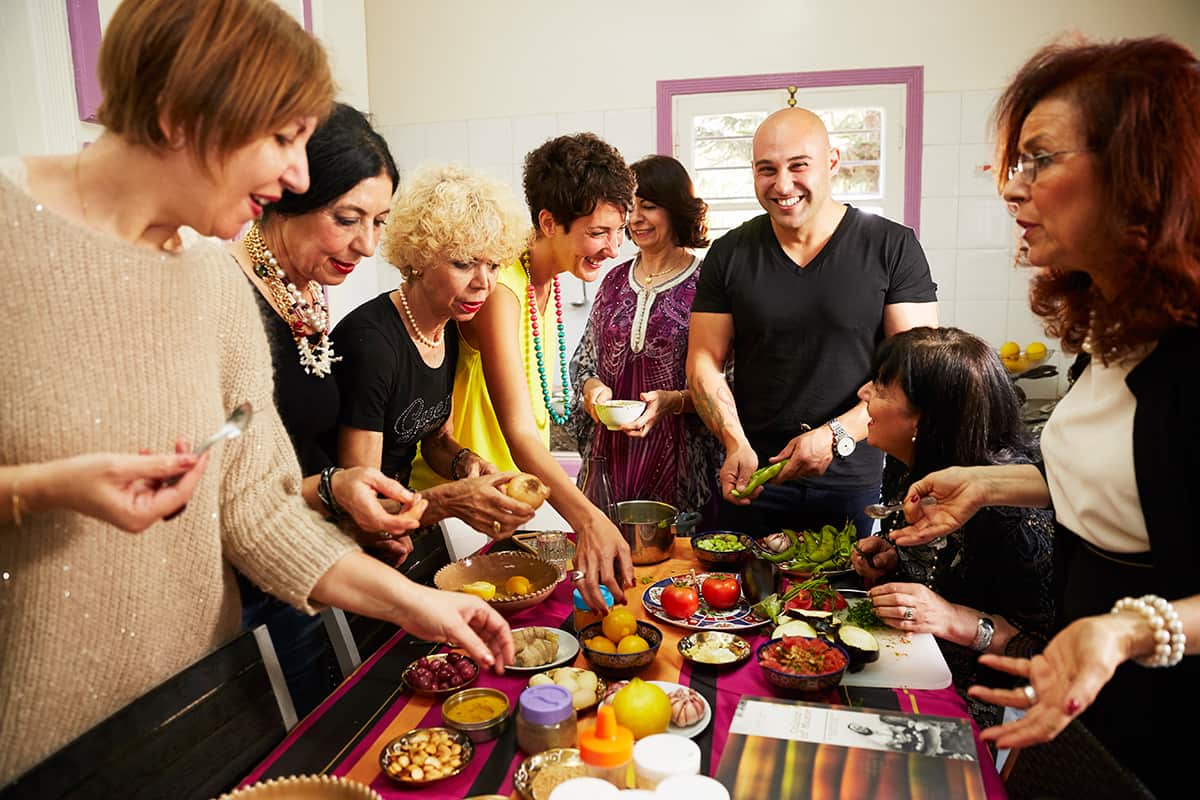 Shane Delia at a family dinner in Casablanca, Episode 5