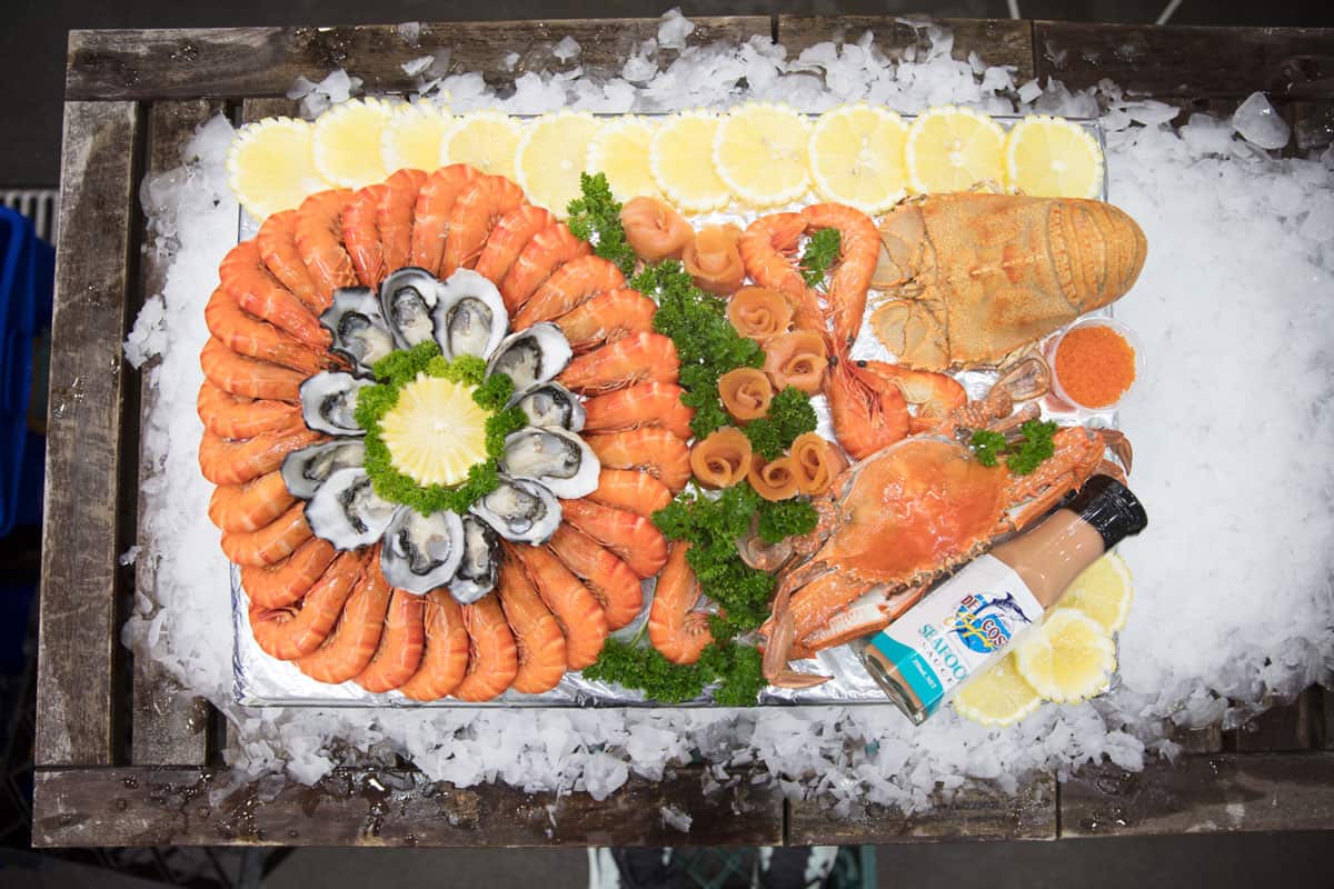 Customers can now order fresh prawns, oysters, sashimi and caviar straight to their door.