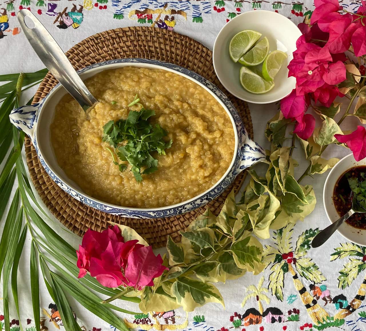 Red lentil Seychelles dahl.