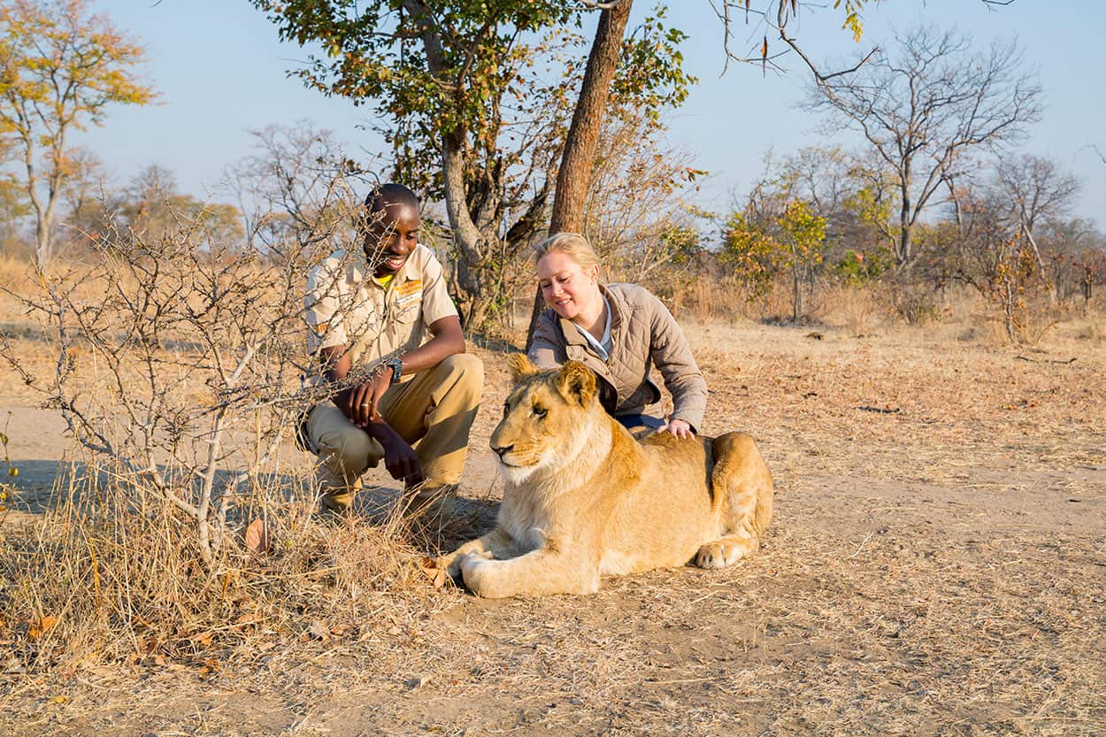 Sarah Graham at Livingstone, Zambia