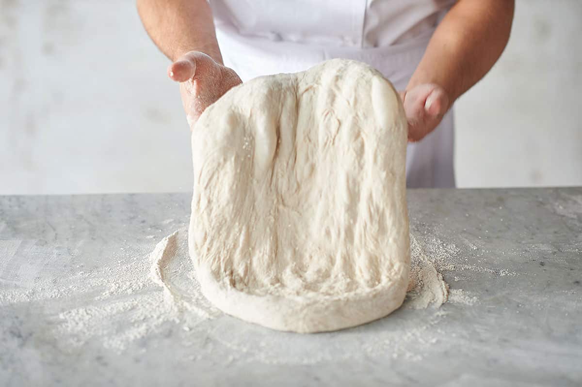 Roman-style pizza dough