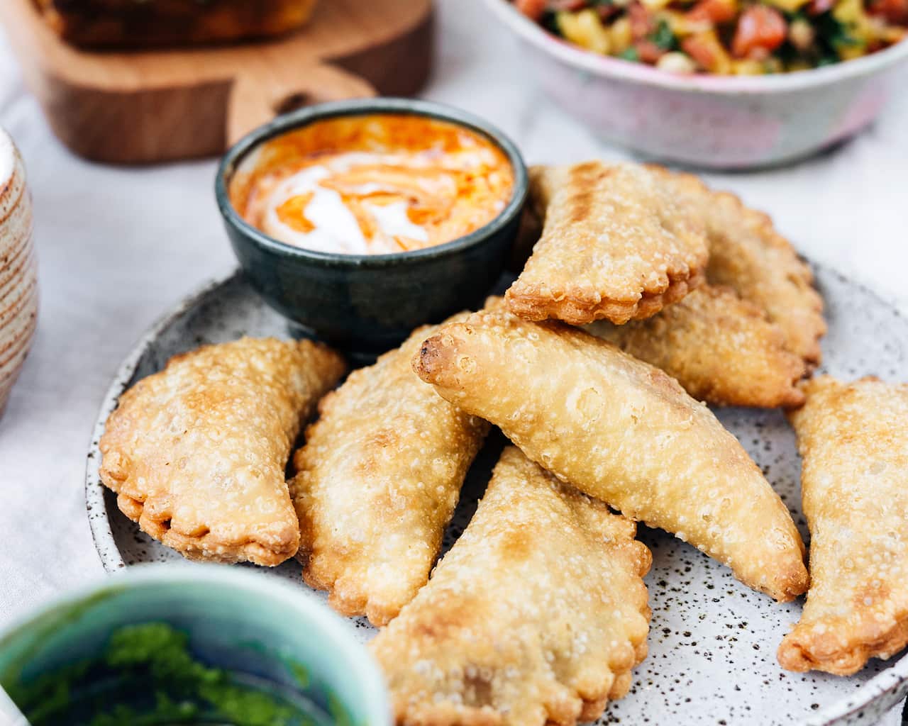 Shredded jackfruit empanadas
