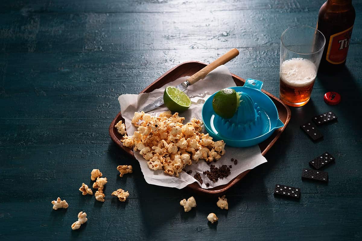 Sichuan pepper and lime popcorn