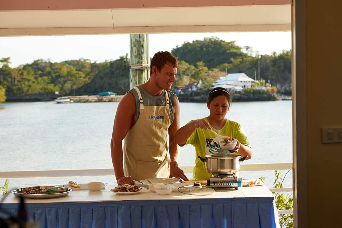 Luke Hines learns how to make a Filipino soup called sinigang