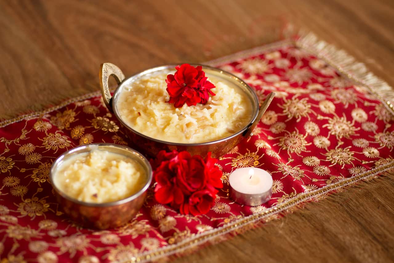 Kheer in Indian pudding