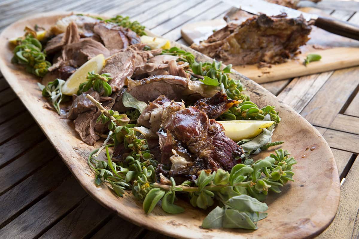 Slow-cooked lamb shoulder