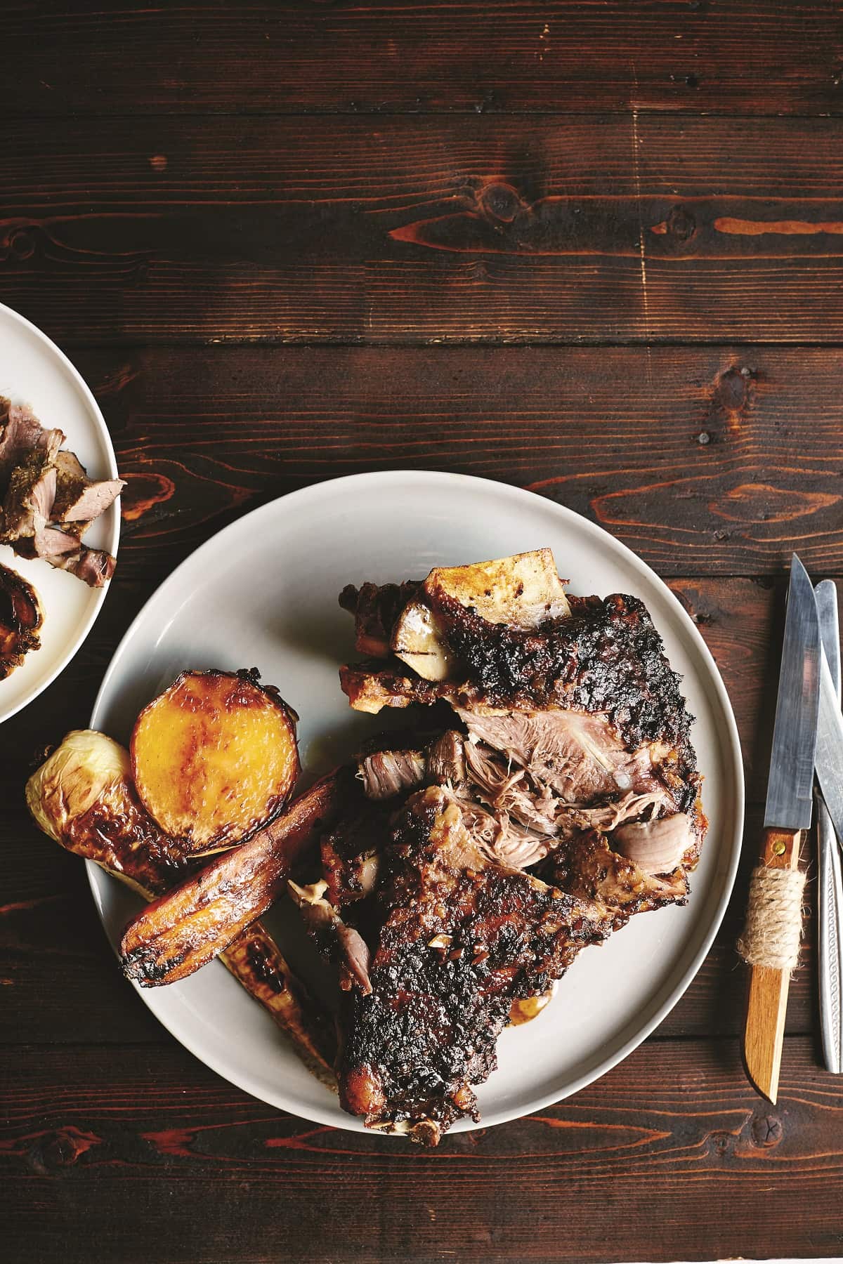 Slow-roasted goat shoulder