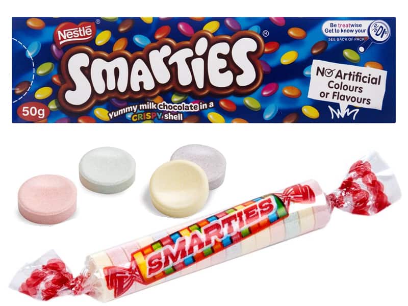 Smarties are quite different around the world