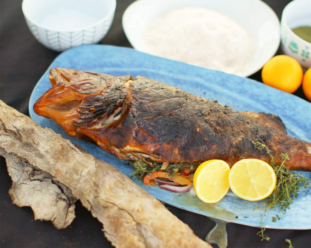 Lemon myrtle smoked Murray cod