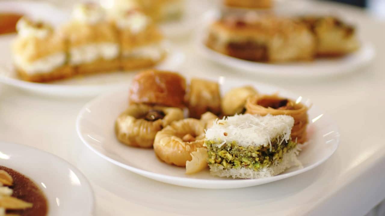 Lebanese desserts at Sooo Sweet Ainsley's Market Menu