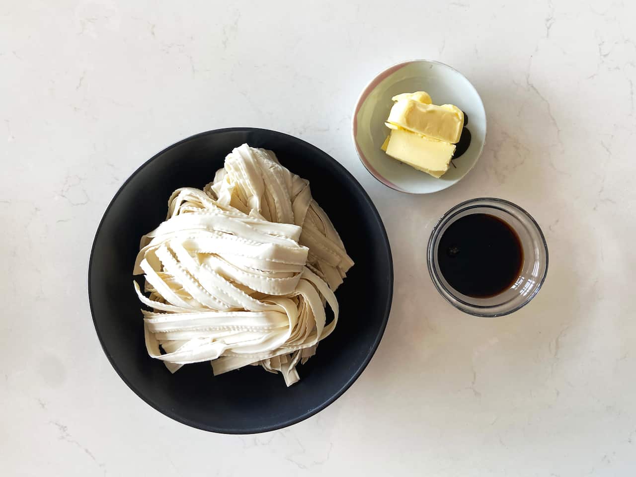 Soy butter noodle ingredients