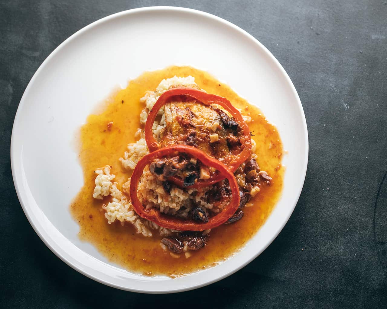 Spanish chicken cacciatore