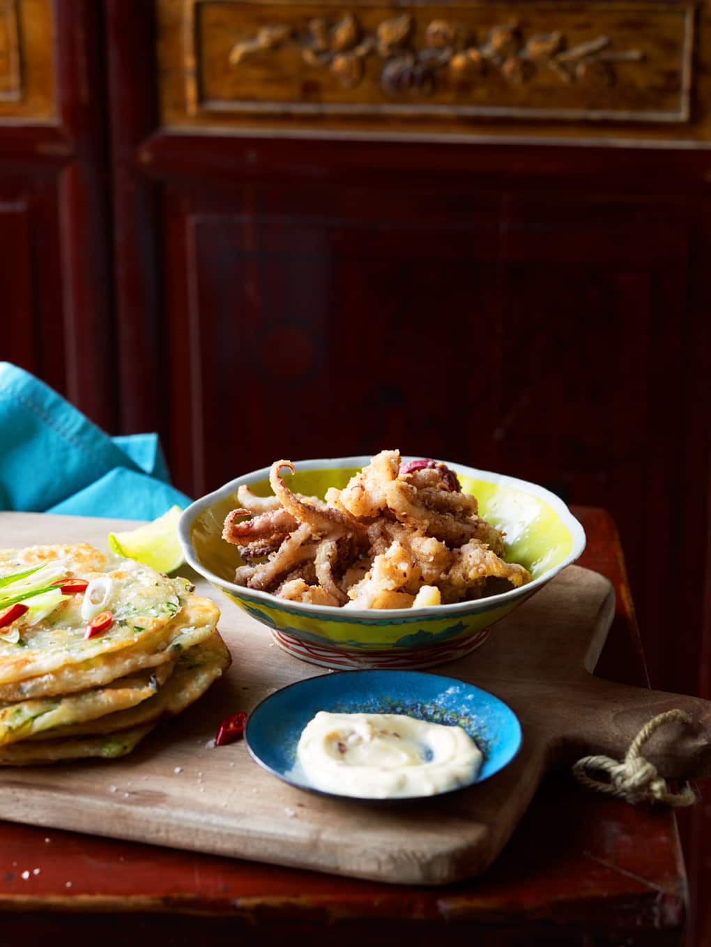 Spring onion pancakes