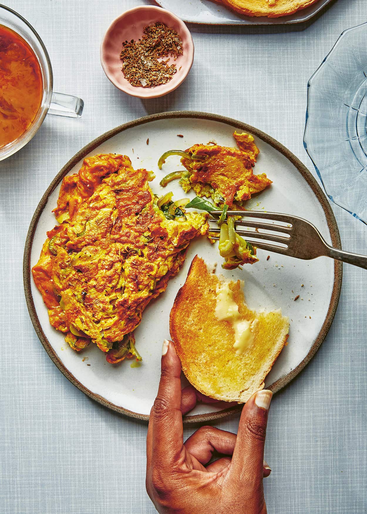 Sri Lankan turmeric omelette