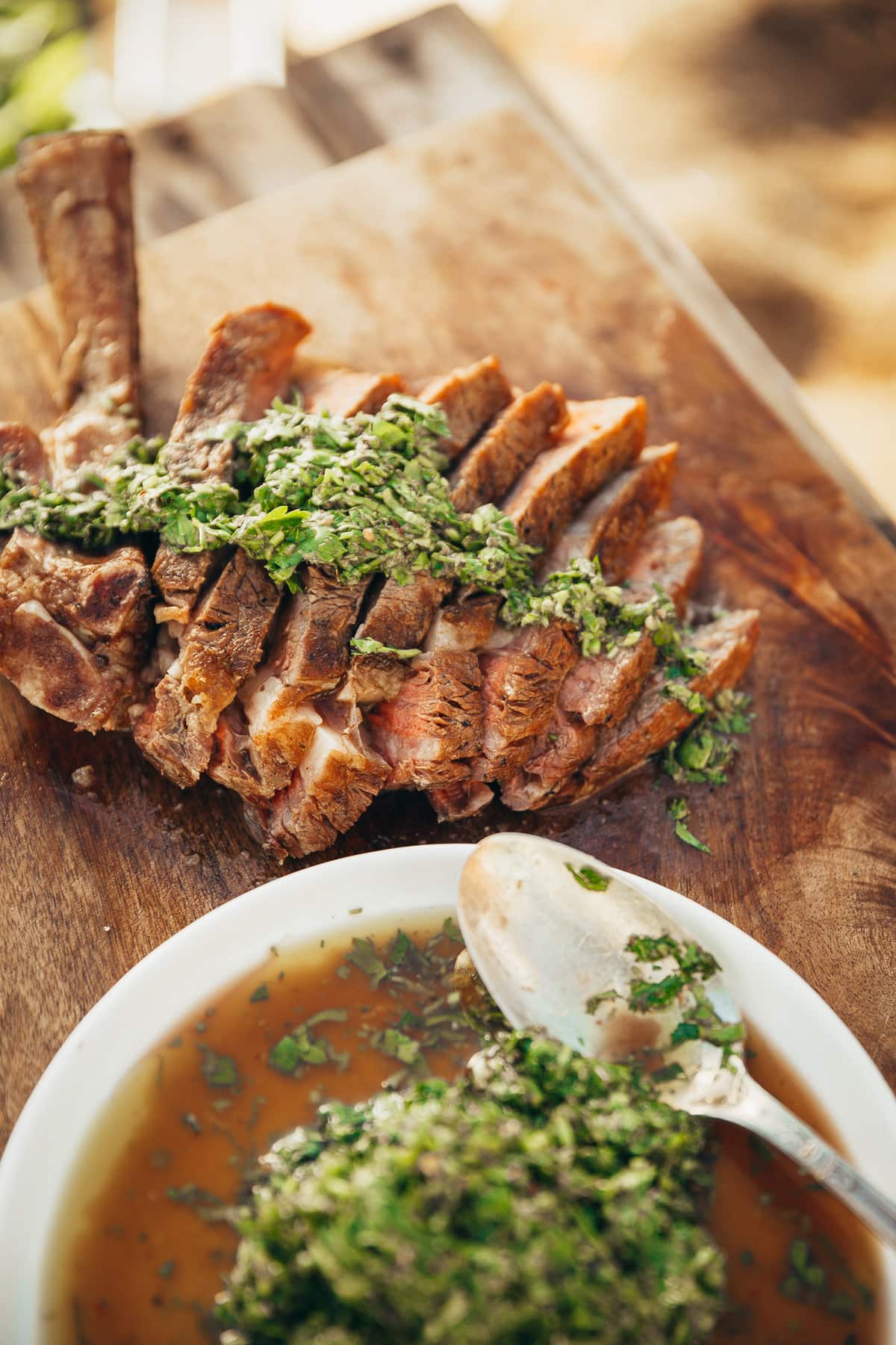 Steak with chimichurri