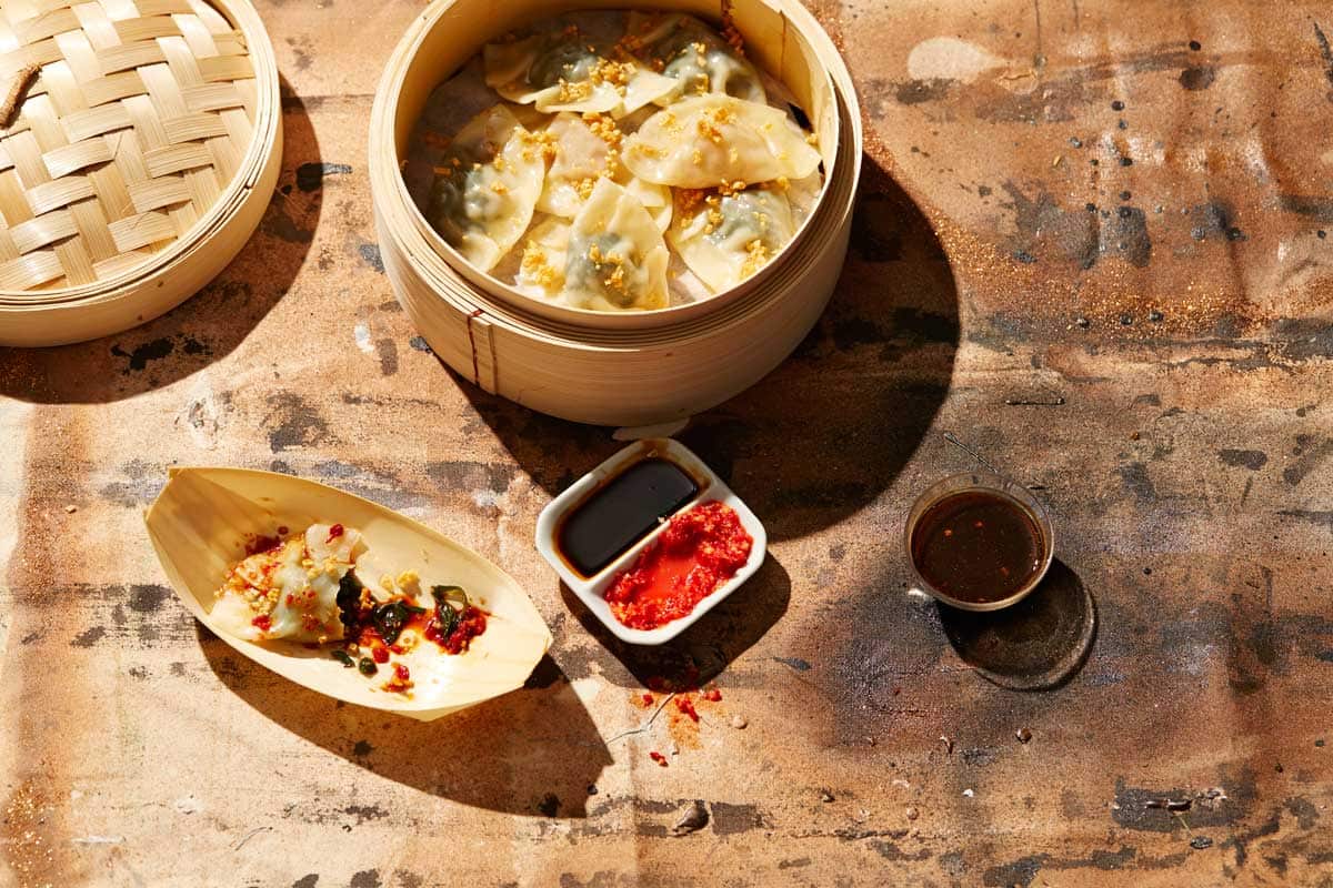 Steamed vegetable dumplings (chai kue)