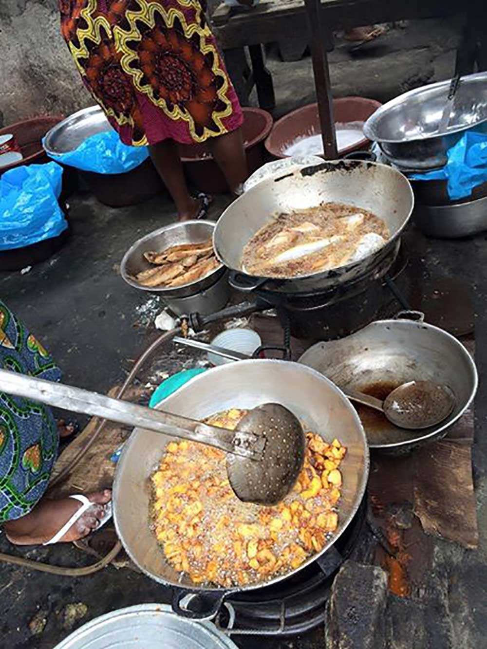 Street food in the Ivory Coast