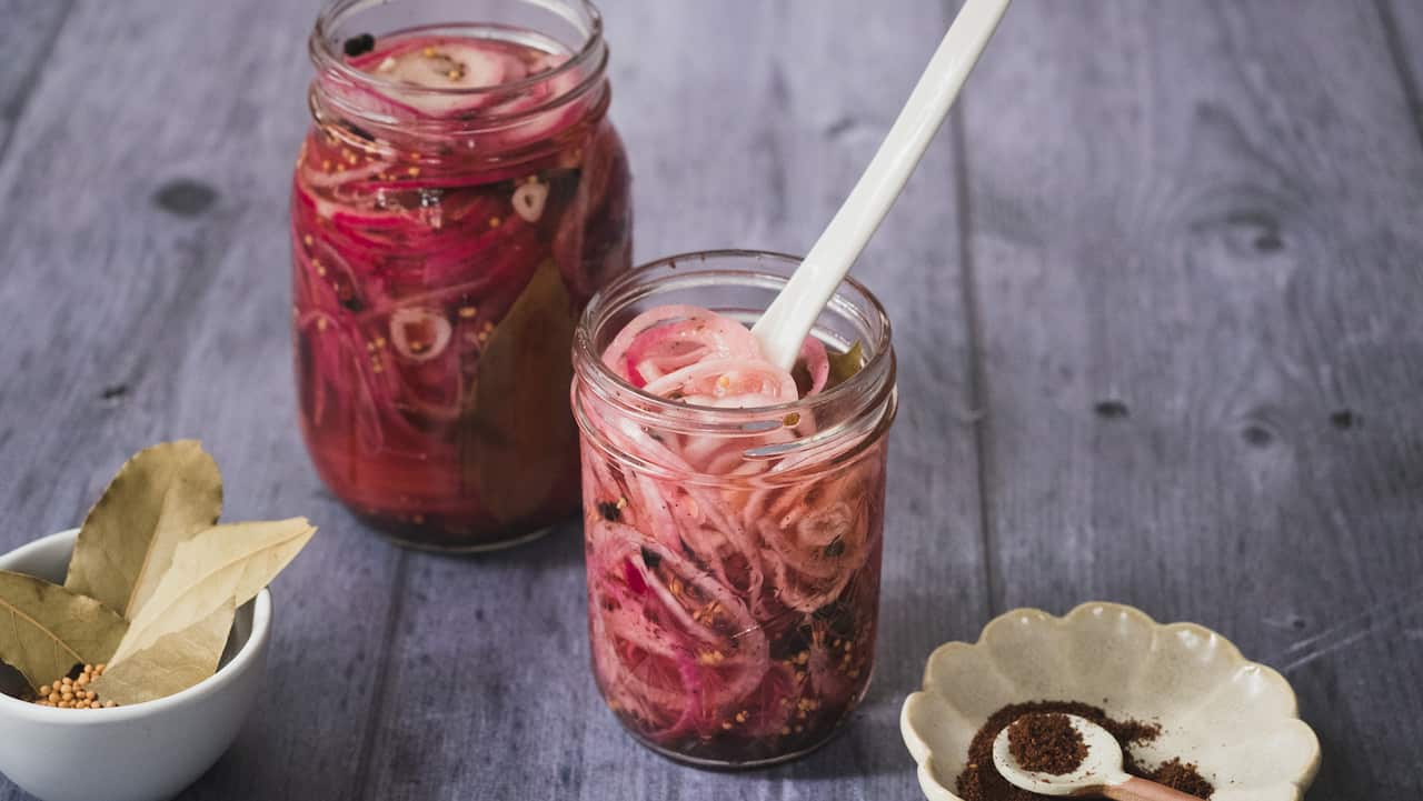 Sumac pickled onions