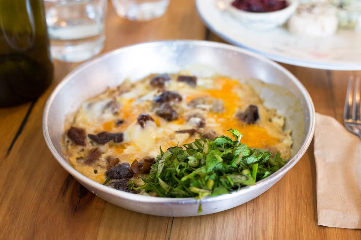 The Persian date omelette at the refugee-run Cafe Sunshine and SalamaTea.