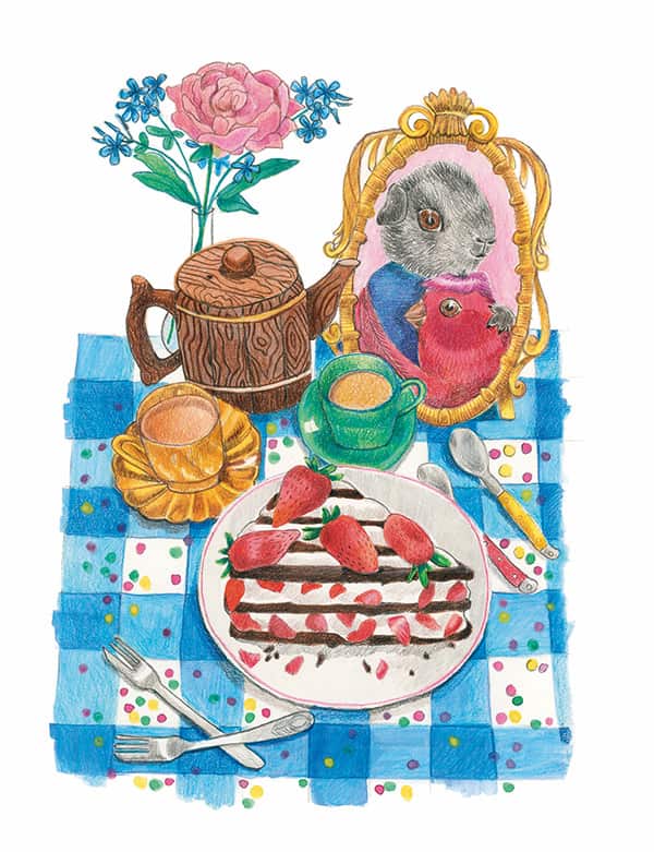 Chocolate strawberry cake