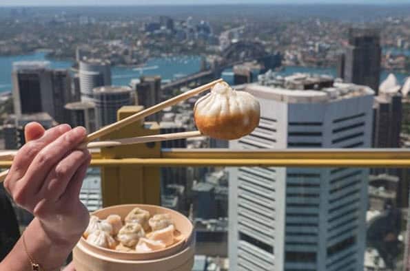New Shanghai are serving up their soupy dumplings at Sydney Tower Eye for Lunar New Year.