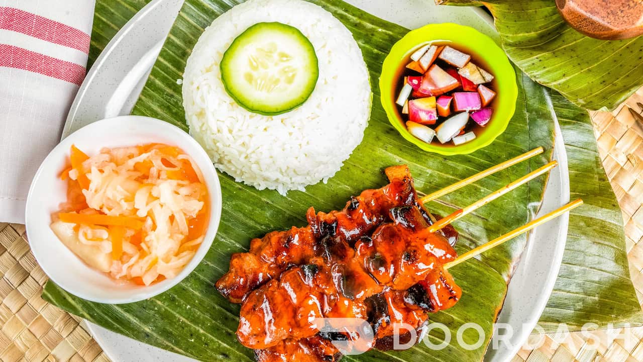 Filipino grilled meat skewers