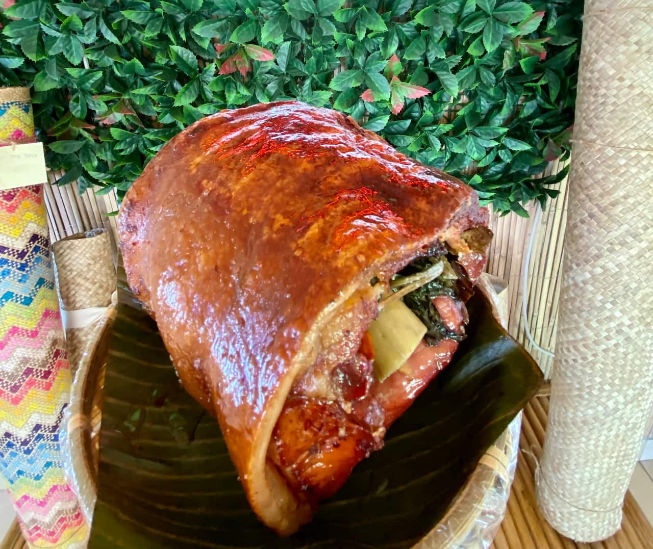 Filipino Cebu lechon pork belly