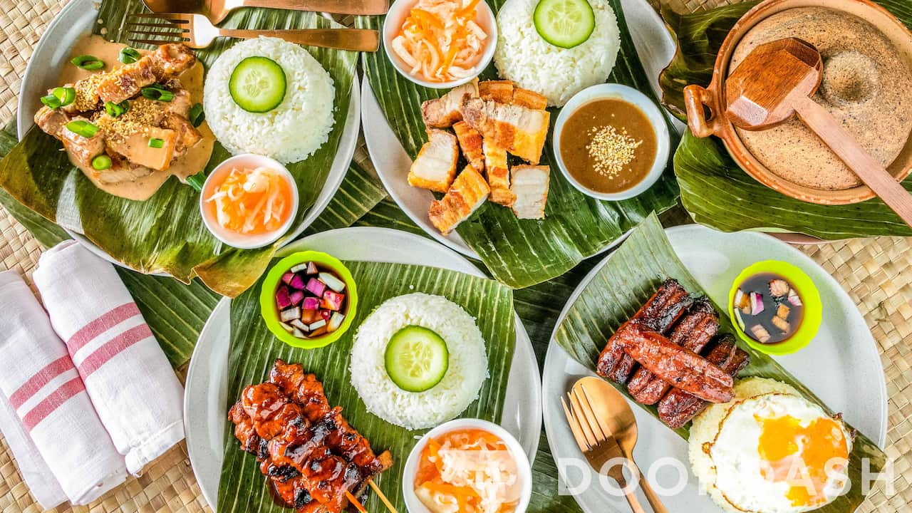 Filipino barbecue grill meat