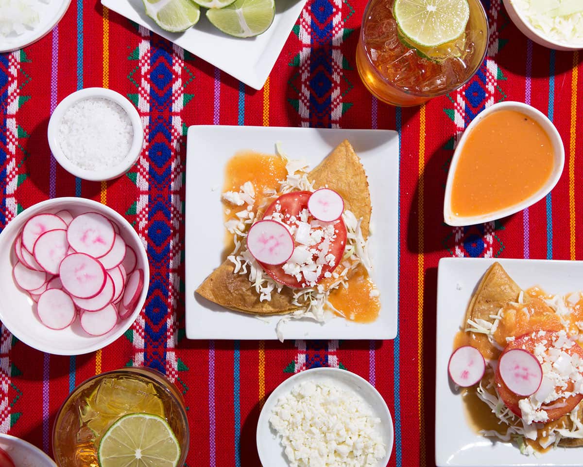 Crispy af tacos de papa, (potato tacos), remind Castillo of his grandma.