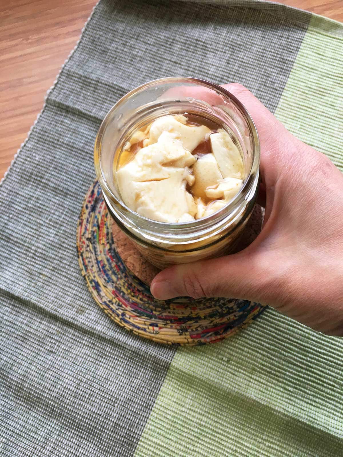 Maida Pineda making taho in her Melbourne home.