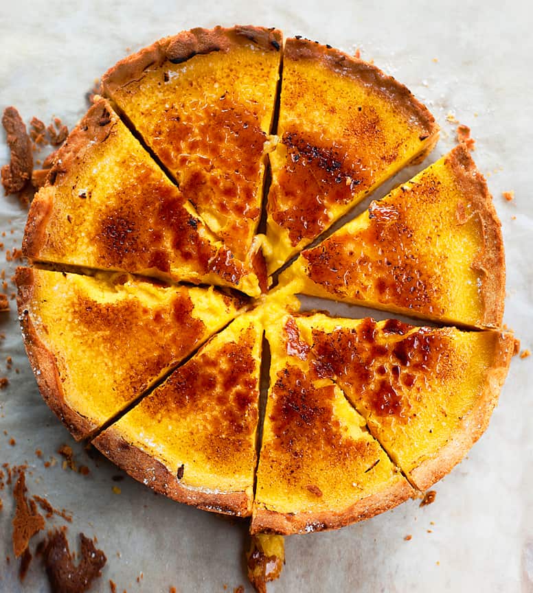 Lemon brulee tart