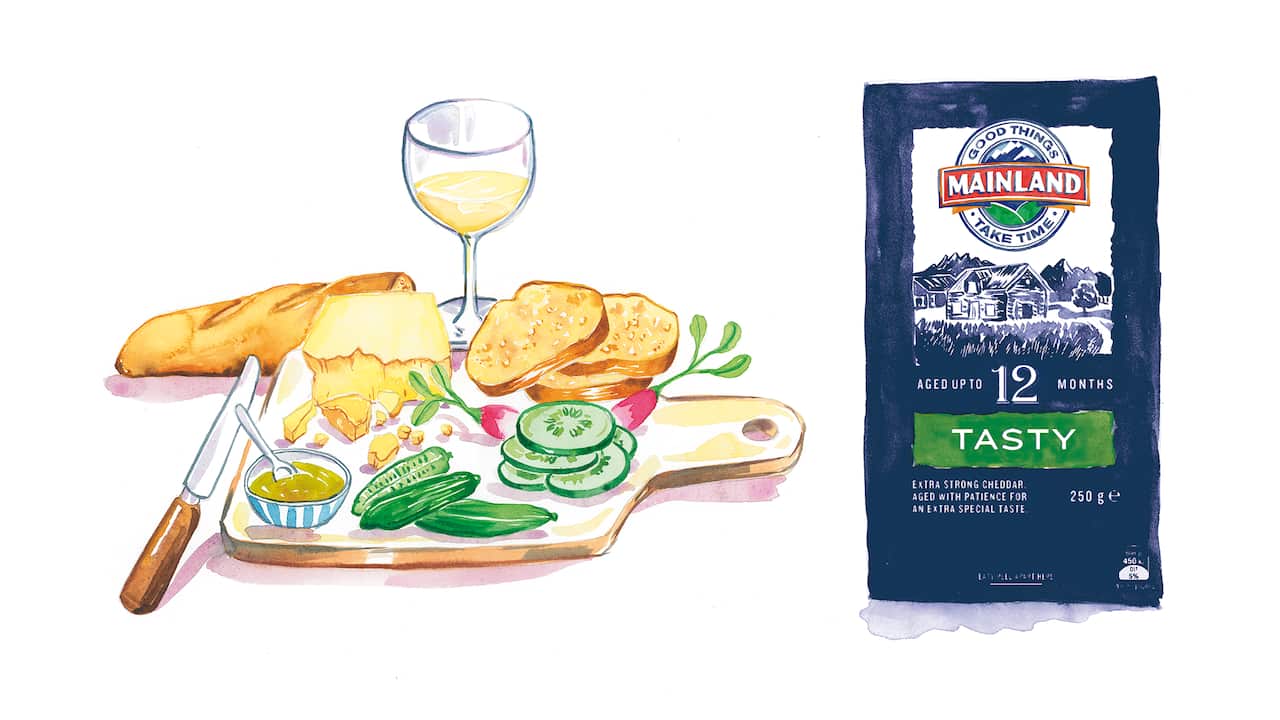 Cheddar Cheese Fonterra Mainland Cheeseboard Tasty