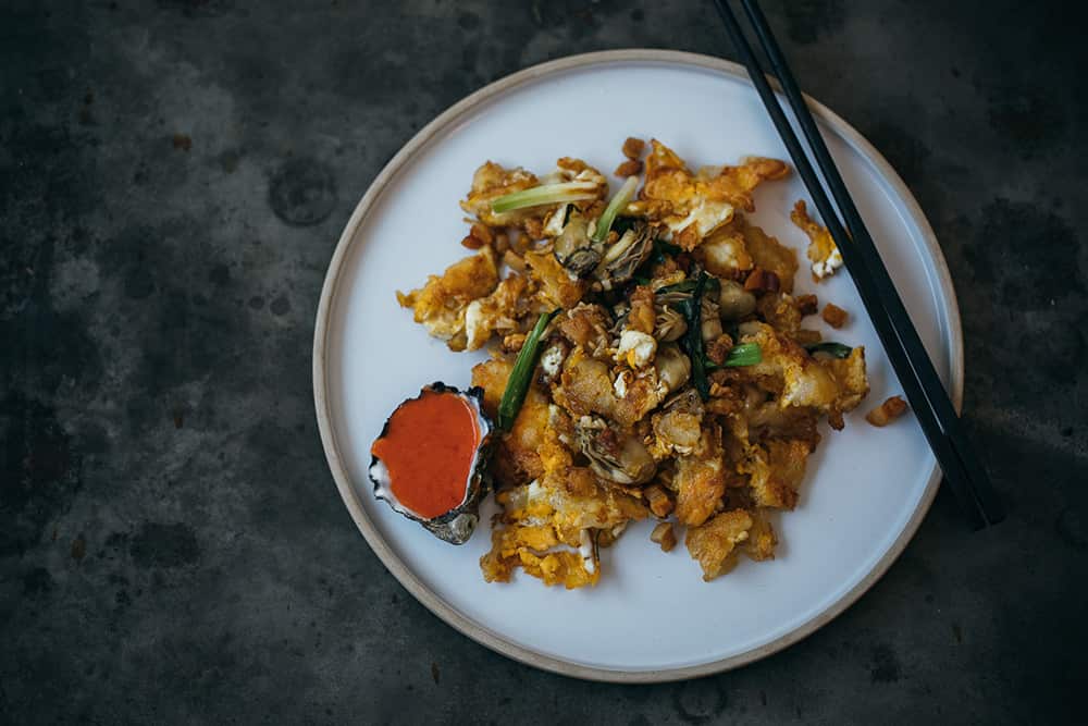 Hawker-style oyster omelette