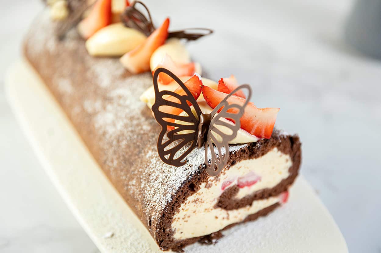 Chocolate swiss roll