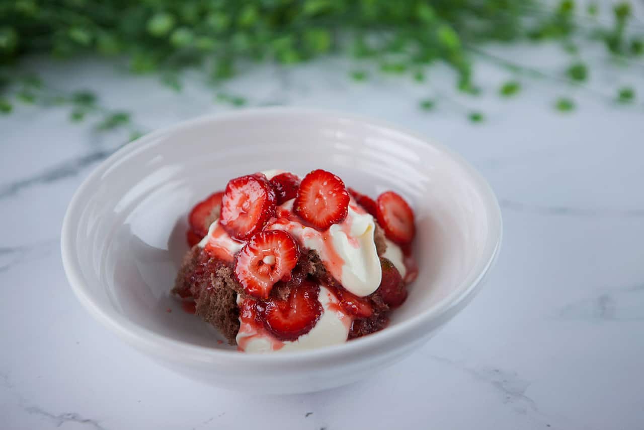 Chocolate microwave sponge