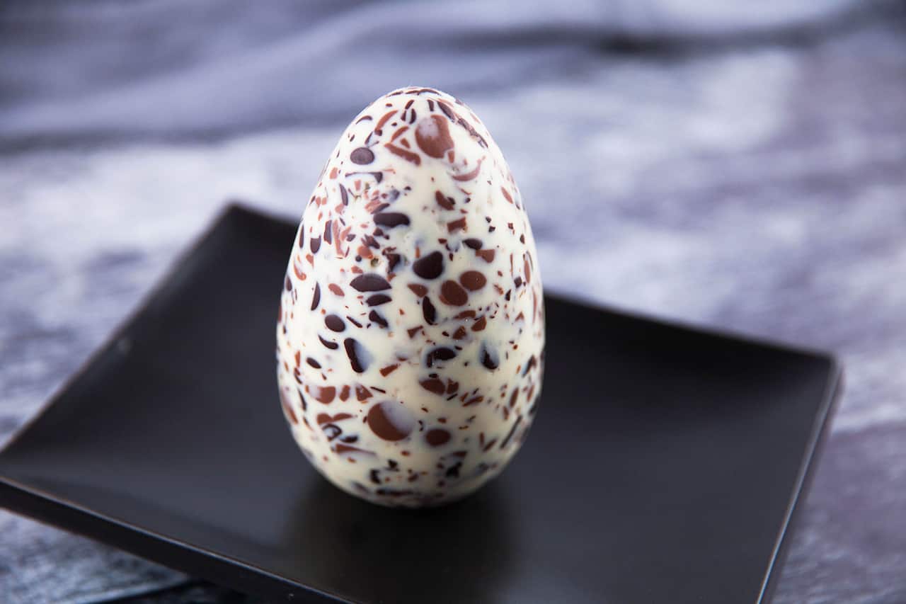 Chocolate granite egg