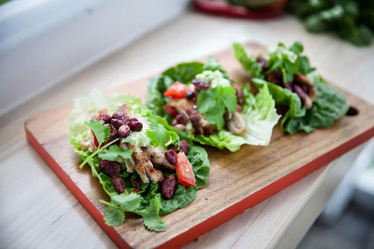  Chicken Lettuce Cup Tacos 