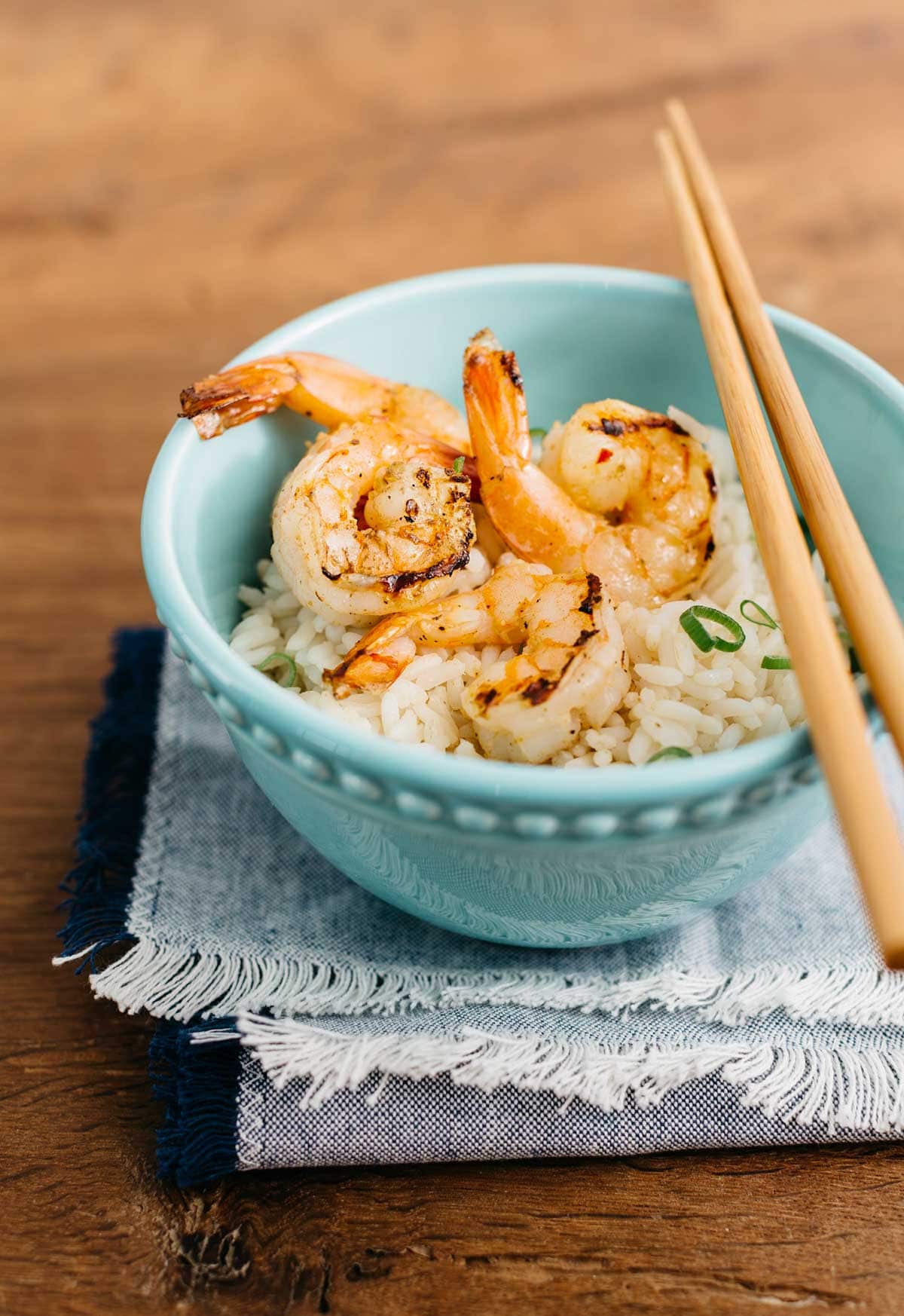 Thai coconut- curry prawn kebabs