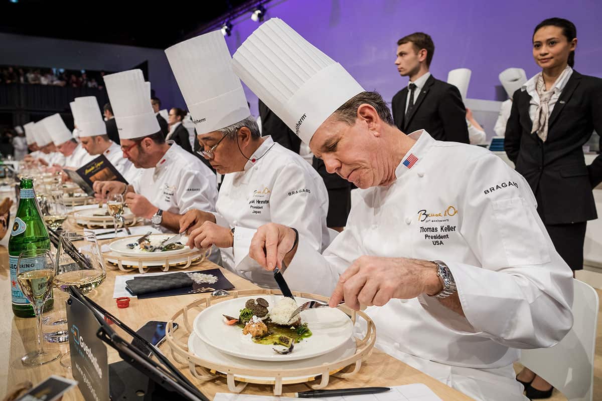 Thomas Keller at the Bocuse D'Or.