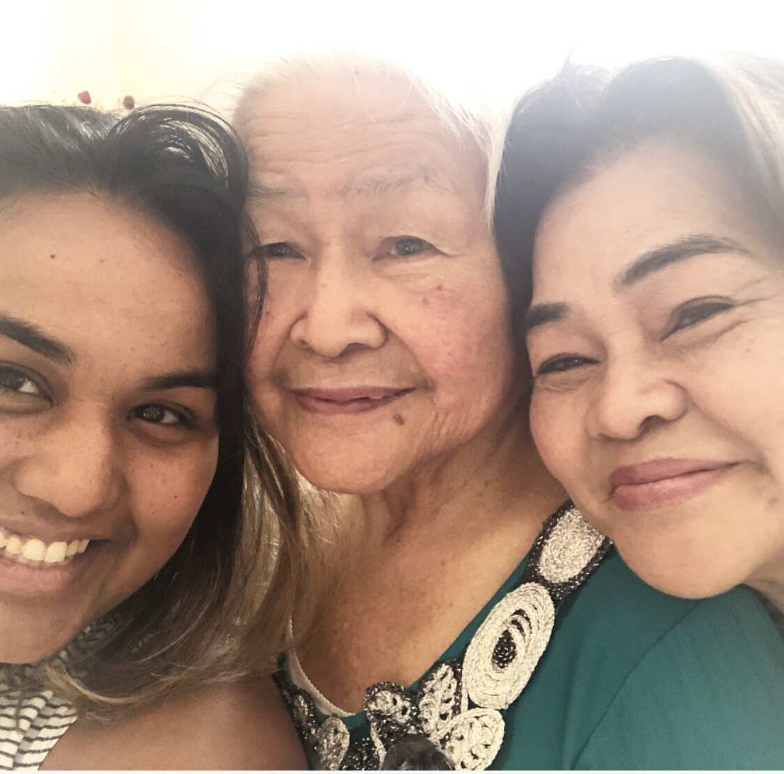 Melissa Fox (from left), her grandma and mum. The popular Filipino pancit bihon noodle dish is a family favourite.