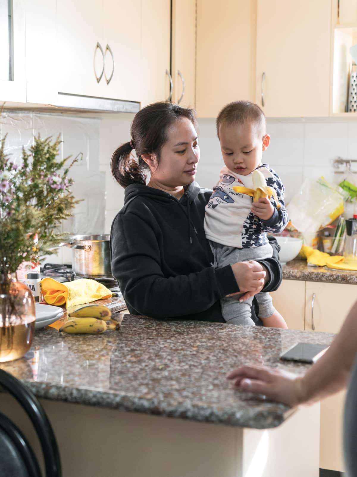 Thuy Linh Do with her son Phoenix.